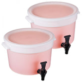 Beverage Dispenser, 3 Gallon Drink Dispensers for Parties, Plastic Juice Dispenser with Spigot and Lid, Iced Tea Lemonade Juice Water Dispenser, for Restaurants, Hotels, Parties, 2 Pack
